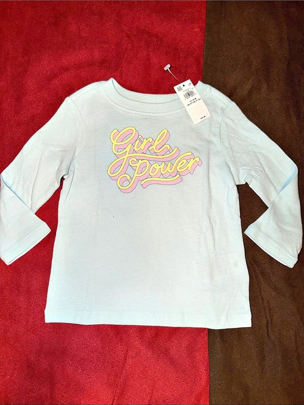 The Children's Place Girls' Girl Power Long Sleeve Shirt Size 2T NWT